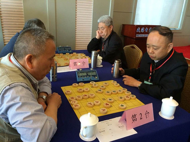 部机关老同志在全国电子系统离退休职工象棋比